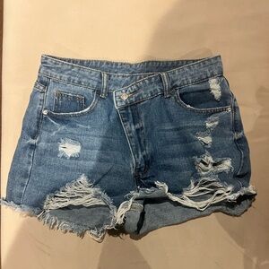 Distressed Denim Women's Shorts